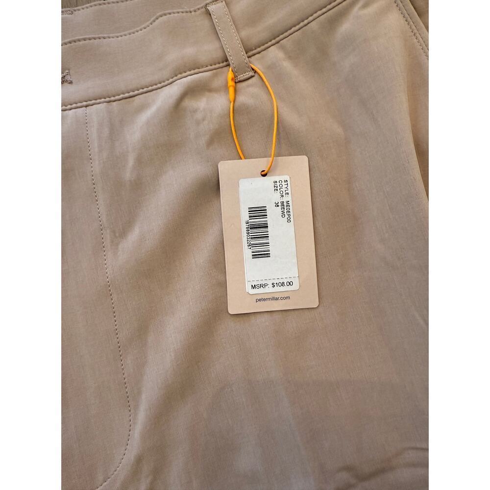 Peter Millar Men's Sand Shackleford Performance Hybrid Classic Shorts Size 36 - Picture 7 of 7